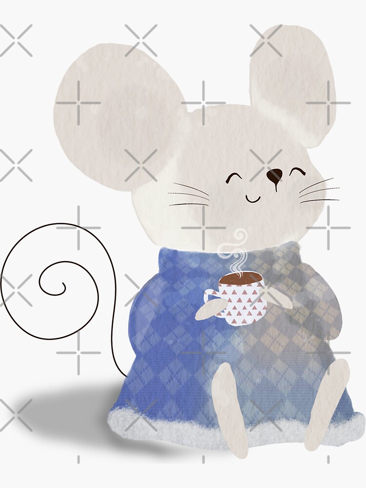 "Cocoa Mouse 1" Sticker for Sale by mikaylart Redbubble