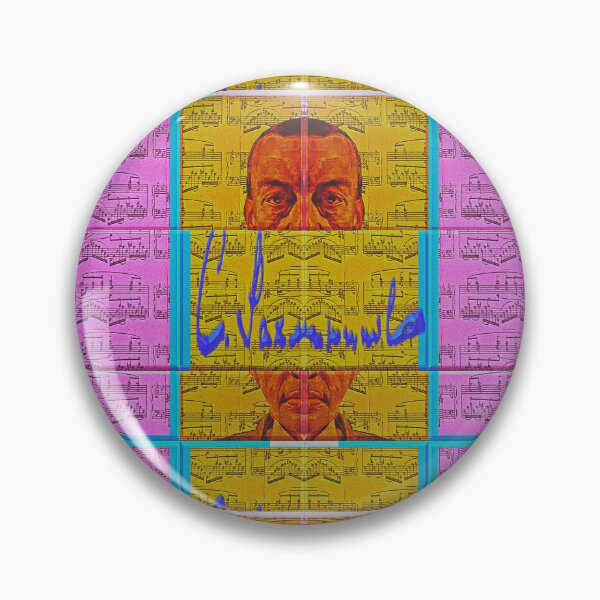 Item preview, GREAT  SERGEI RACHMANINOFF PAINTING ABSTRACT PORTRAIT CLASSICAL MUSIC SCORE PATCHWORK SIGNATURE designed and sold by Ralek.