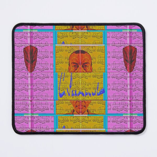 Item preview, GREAT  SERGEI RACHMANINOFF PAINTING ABSTRACT PORTRAIT CLASSICAL MUSIC SCORE PATCHWORK SIGNATURE designed and sold by Ralek.