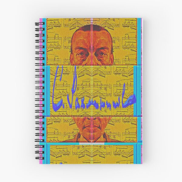 Item preview, GREAT  SERGEI RACHMANINOFF PAINTING ABSTRACT PORTRAIT CLASSICAL MUSIC SCORE PATCHWORK SIGNATURE designed and sold by Ralek.
