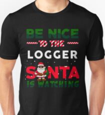 Logger christmas funny shirt Unisex T-Shirt