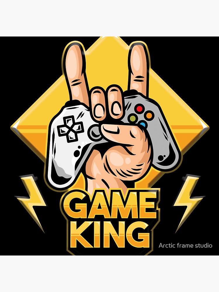 Gamer King Posters for Sale | Redbubble