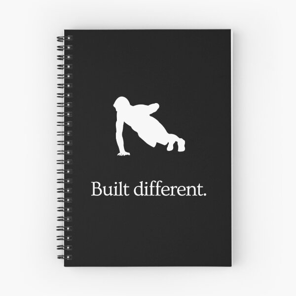 Item preview, Built Different - Gym Bodybuilding Fitness Motivation - Ad Parody - One handed pushup designed and sold by MillennialMemer.