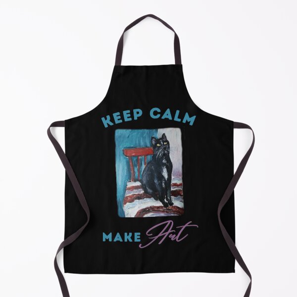 Item preview, Keep calm make art design with cool cat designed and sold by DigitalMagShop.