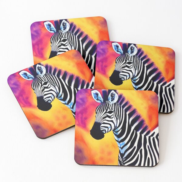 Item preview, Zebra with Sunset Watercolor  designed and sold by Huesoffun.