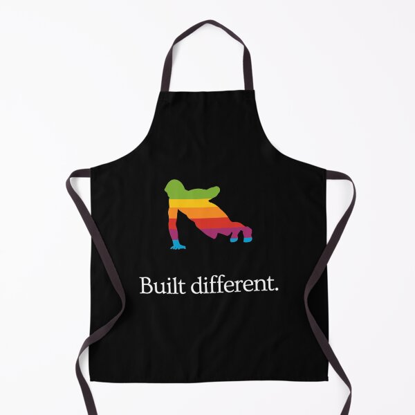 Item preview, Built Different - Gym Bodybuilding Fitness Motivation - Ad Parody - One handed pushup (colorful) designed and sold by MillennialMemer.