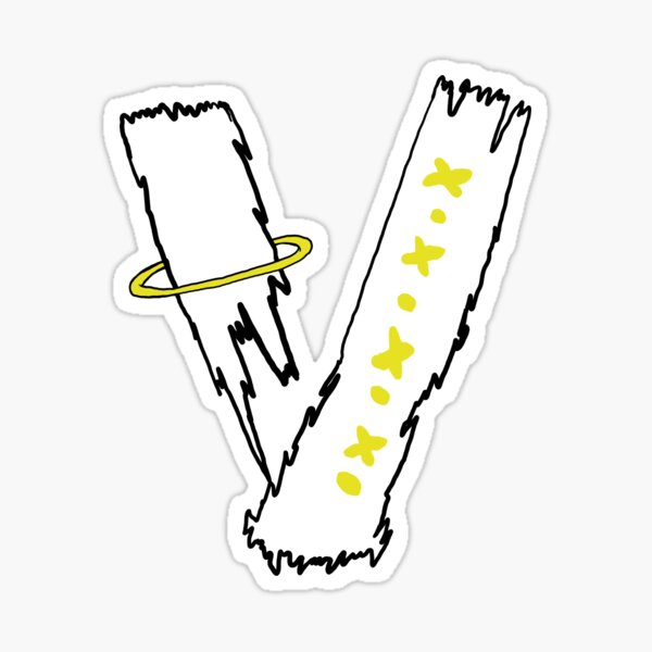 "vlone " Sticker for Sale by saminour Redbubble