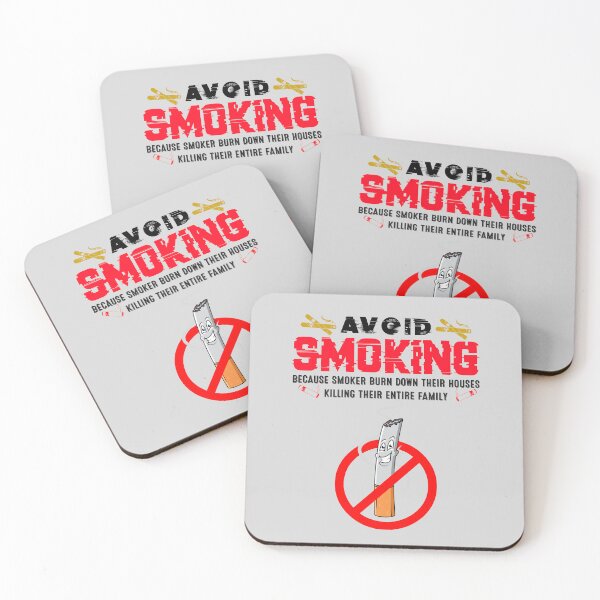 Item preview, Tobacco Free ,Avoid Smoking with funny Cigarette icon with red prohibited circle designed and sold by Hussain Shirts.