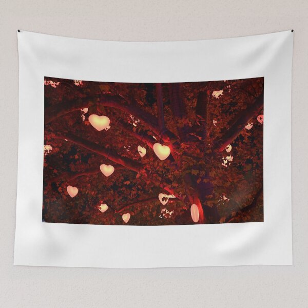 Item preview, Illuminated tree with heart shaped lights on Christmas markets in Vienna Austria designed and sold by goceris.