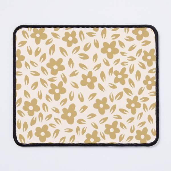 Item preview,  hand drawn ditsy floral - gold designed and sold by Chelsea Jay.