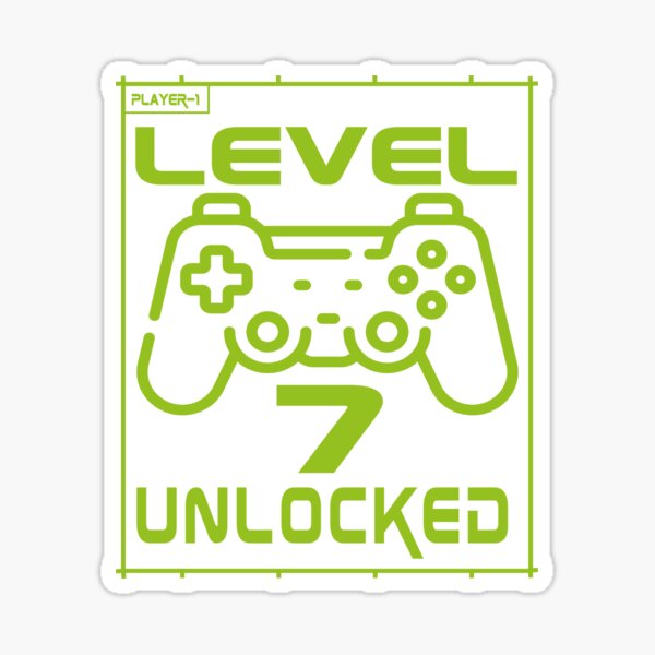 LEVEL 7 UNLOCKED Sticker by SAI335