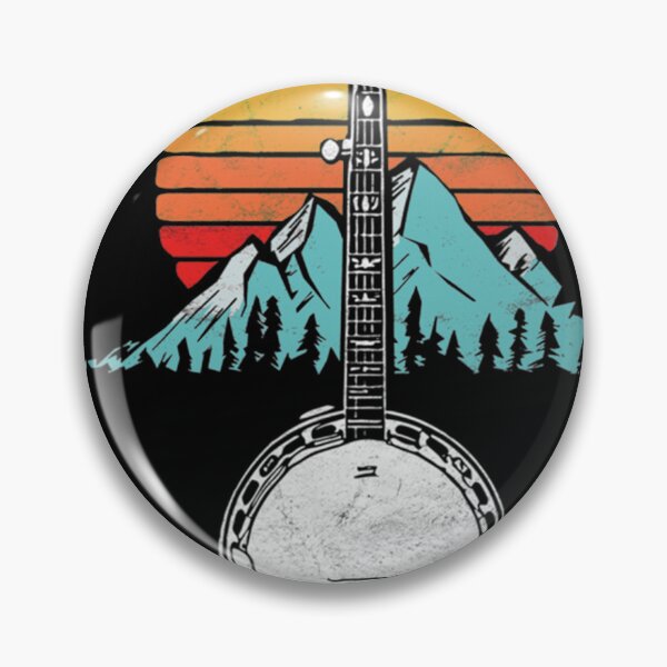 Item preview, My Grass is Blue Retro Rocky Mountain Banjo Classic designed and sold by EliaThiel.