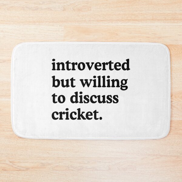 Item preview, Introverted But Willing To Discuss Cricket Cricket Lover Humor designed and sold by allysmar.