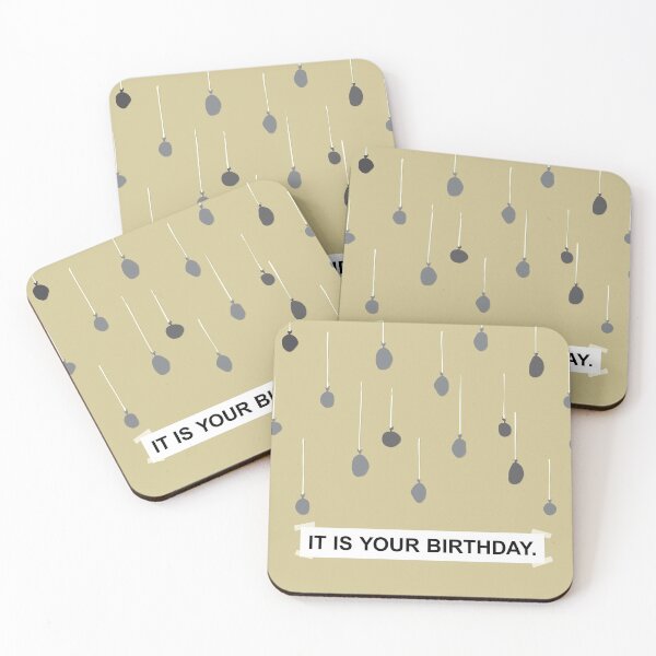 The Office - It Is Your Birthday. Coasters (Set of 4)