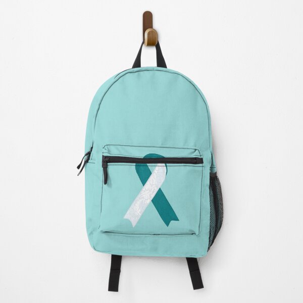 Item preview, Cervical Cancer Awareness Ribbon With Butterfly Print designed and sold by DreamFruit11.