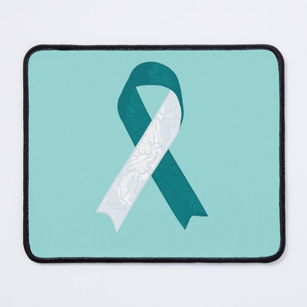 Item preview, Cervical Cancer Awareness Ribbon With Butterfly Print designed and sold by DreamFruit11.
