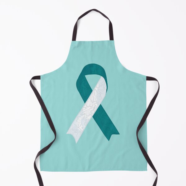 Item preview, Cervical Cancer Awareness Ribbon With Butterfly Print designed and sold by DreamFruit11.