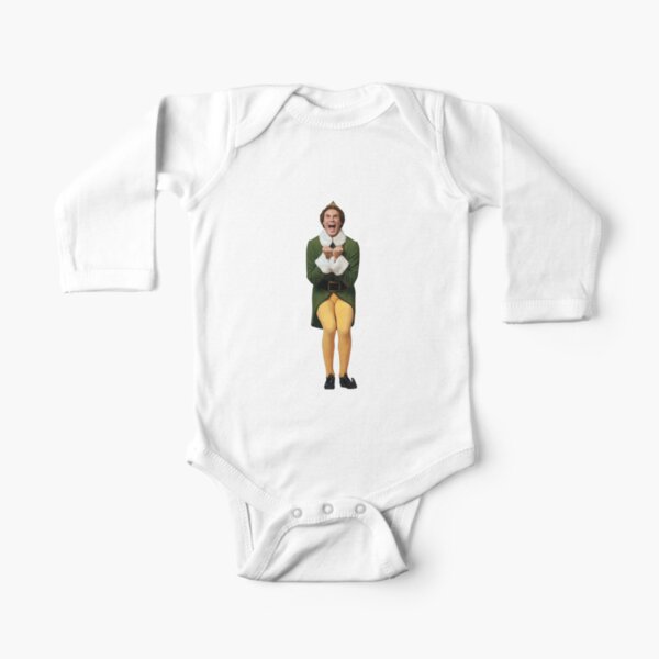 BUDDY THE ELF! Will Ferrell Elf Christmas movie Long Sleeve Baby One-Piece