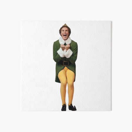 BUDDY THE ELF! Will Ferrell Elf Christmas movie Art Board Print