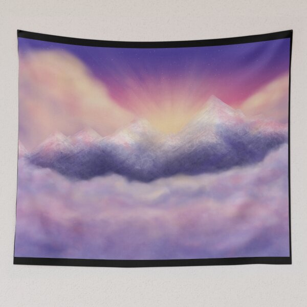 Item preview, Sunny Mountain Clouds designed and sold by Kitten4u.