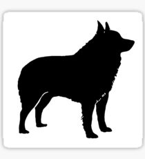 schipperke silhouette Sticker