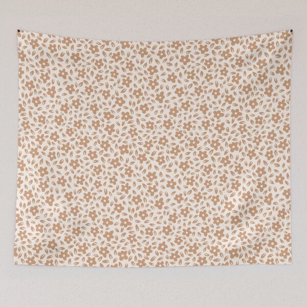 Item preview, hand drawn ditsy floral - orange designed and sold by Chelsea Jay.