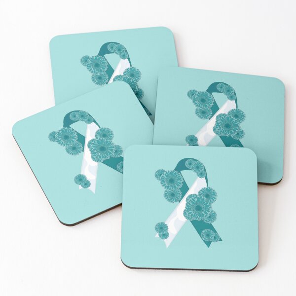 Item preview, Cervical Cancer Awareness Ribbon With Flowers designed and sold by DreamFruit11.