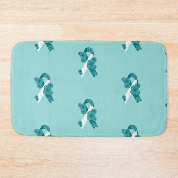 Item preview, Cervical Cancer Awareness Ribbon With Flowers designed and sold by DreamFruit11.