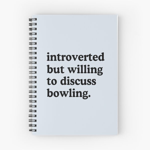 Item preview, Introverted But Willing To Discuss Bowling Bowling Lover Humor designed and sold by allysmar.