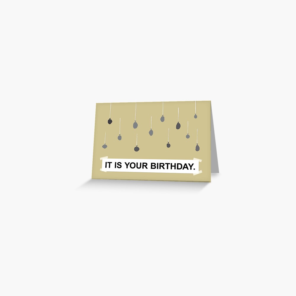 the office it is your birthday greeting card by