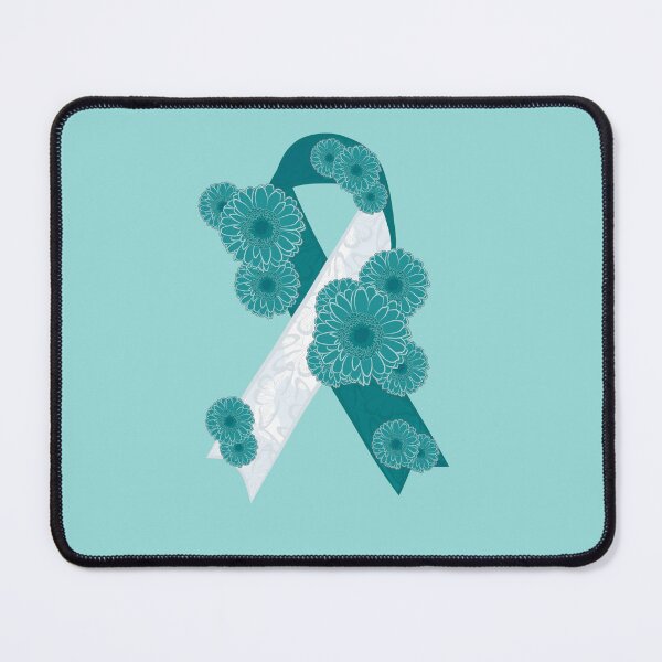 Item preview, Cervical Cancer Awareness Ribbon With Butterfly Print And Flowers designed and sold by DreamFruit11.