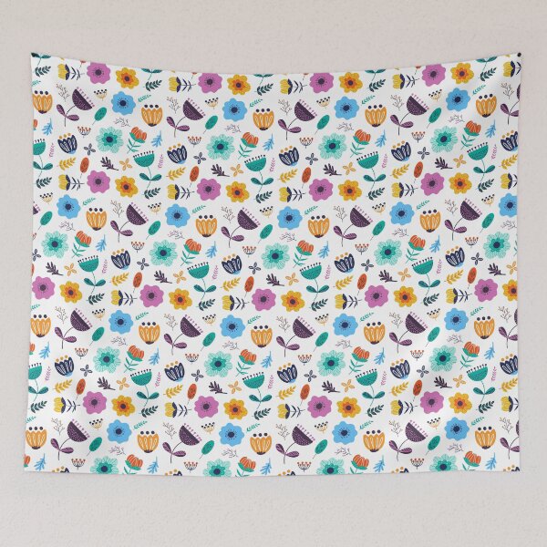 Item preview, Scandinavian flower pattern designed and sold by LaBelleMaison.