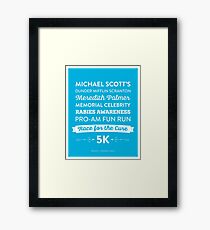The Office - Rabies Awareness Fun Run Framed Print
