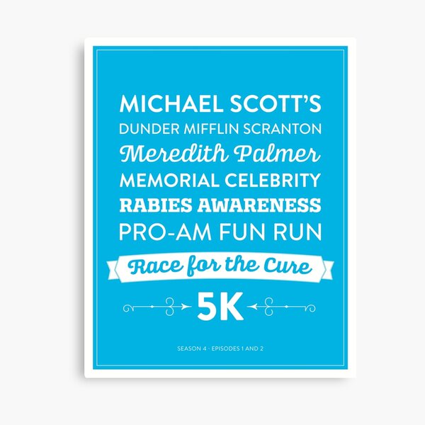The Office - Rabies Awareness Fun Run Canvas Print