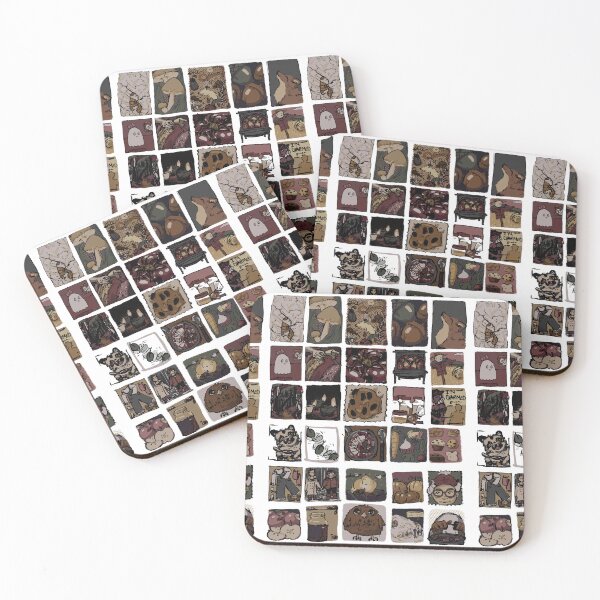 Item preview, inktober 2022 muted stickersheet designed and sold by AriadneSullivan.