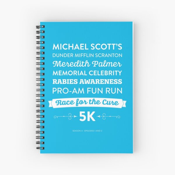 The Office - Rabies Awareness Fun Run Spiral Notebook