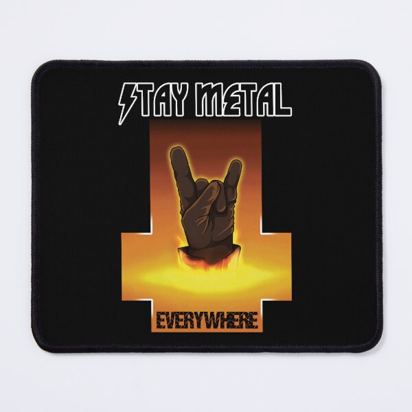 Item preview, Stay Metal Everywhere - Horns sign - Heavy Metal Quote designed and sold by TMBTM.