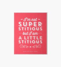 The Office Dunder Mifflin Michael Scott Quote - Superstitious Art Board