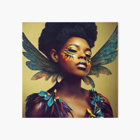 Black Fairy Queen Art Board Print