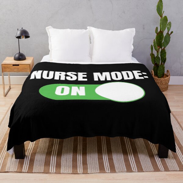 Item preview, Nurse Mode: ON (For Dark Background) designed and sold by thecatcouch.