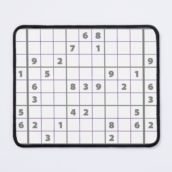 Item preview, Sudoku Puzzle Grey and Purple | Puzzle #2 designed and sold by beanibooi.