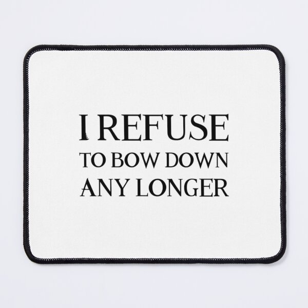 Item preview, I refuse to bow down any longer   designed and sold by EssenzaJewelry.