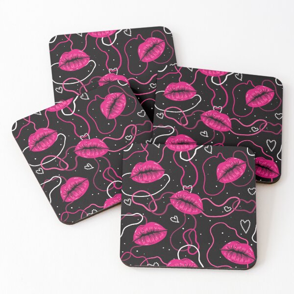 Item preview, Pink Lips Pattern designed and sold by NadyaOrangeKiss.