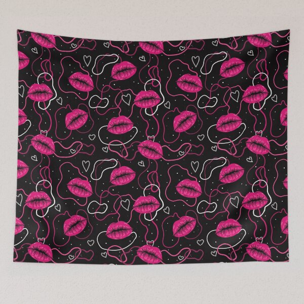 Item preview, Pink Lips Pattern designed and sold by NadyaOrangeKiss.