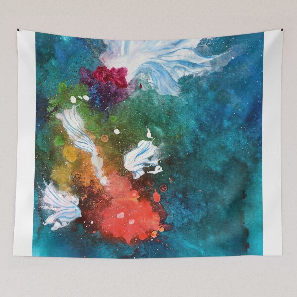 Item preview, Rainbow Splatter Koi designed and sold by PaintedPuffer.