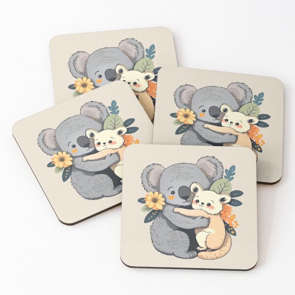 Item preview, Koala Hugging a Friend- Cute designed and sold by Bondoboxy.