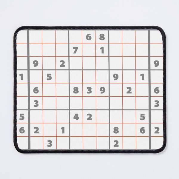 Item preview, Sudoku Puzzle Grey and Orange | Puzzle #4 designed and sold by beanibooi.