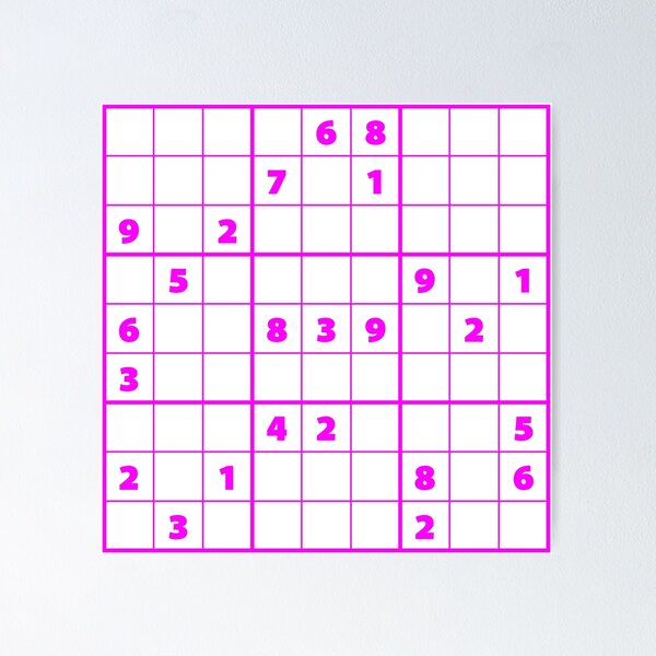 Item preview, Sudoku Puzzle Pink | Puzzle #2 designed and sold by beanibooi.
