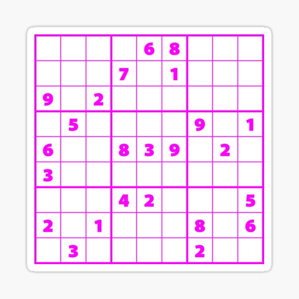 Item preview, Sudoku Puzzle Pink | Puzzle #2 designed and sold by beanibooi.