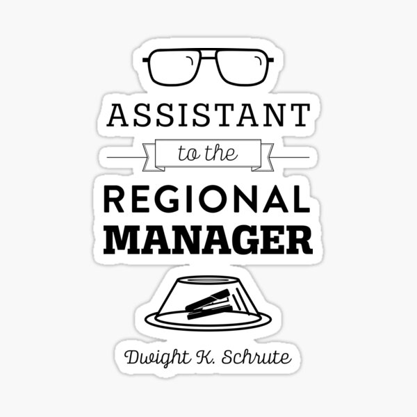 The Office Dunder Mifflin - Assistant to the Regional Manager Sticker